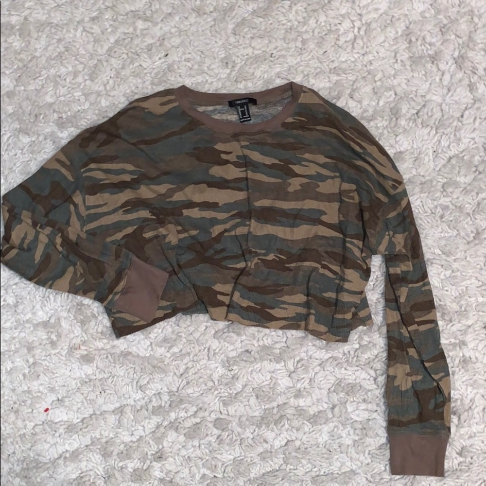 Forever 21 Camouflage crop top
